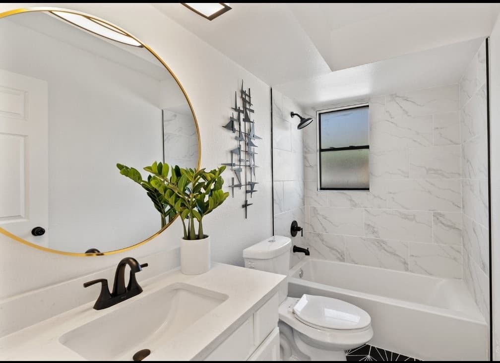 Alamo Ranch tub-to-shower conversion — new walk-in shower with tile surround