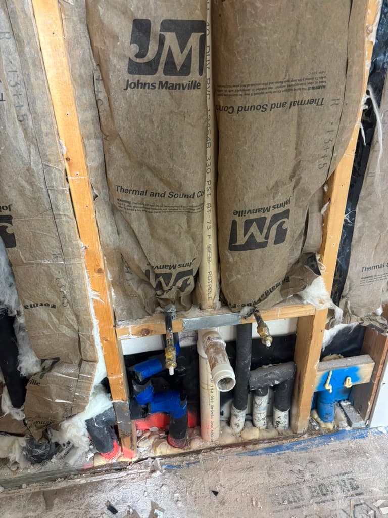 Hidden plumbing leak damage uncovered in a San Antonio home during restoration
